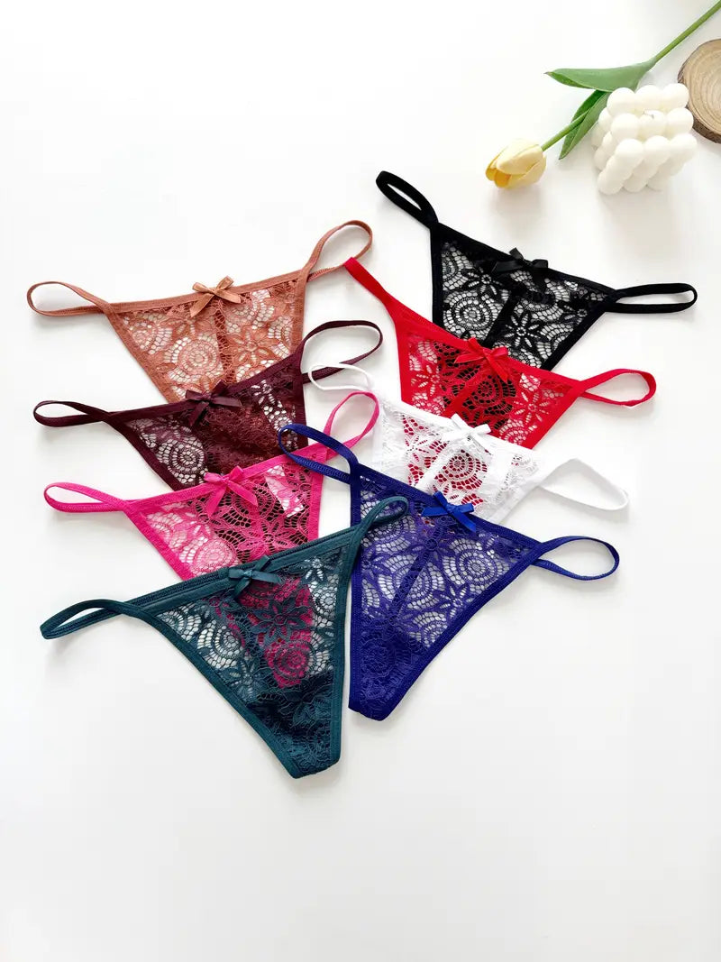 8PCSseamless low-rise thong-KN395