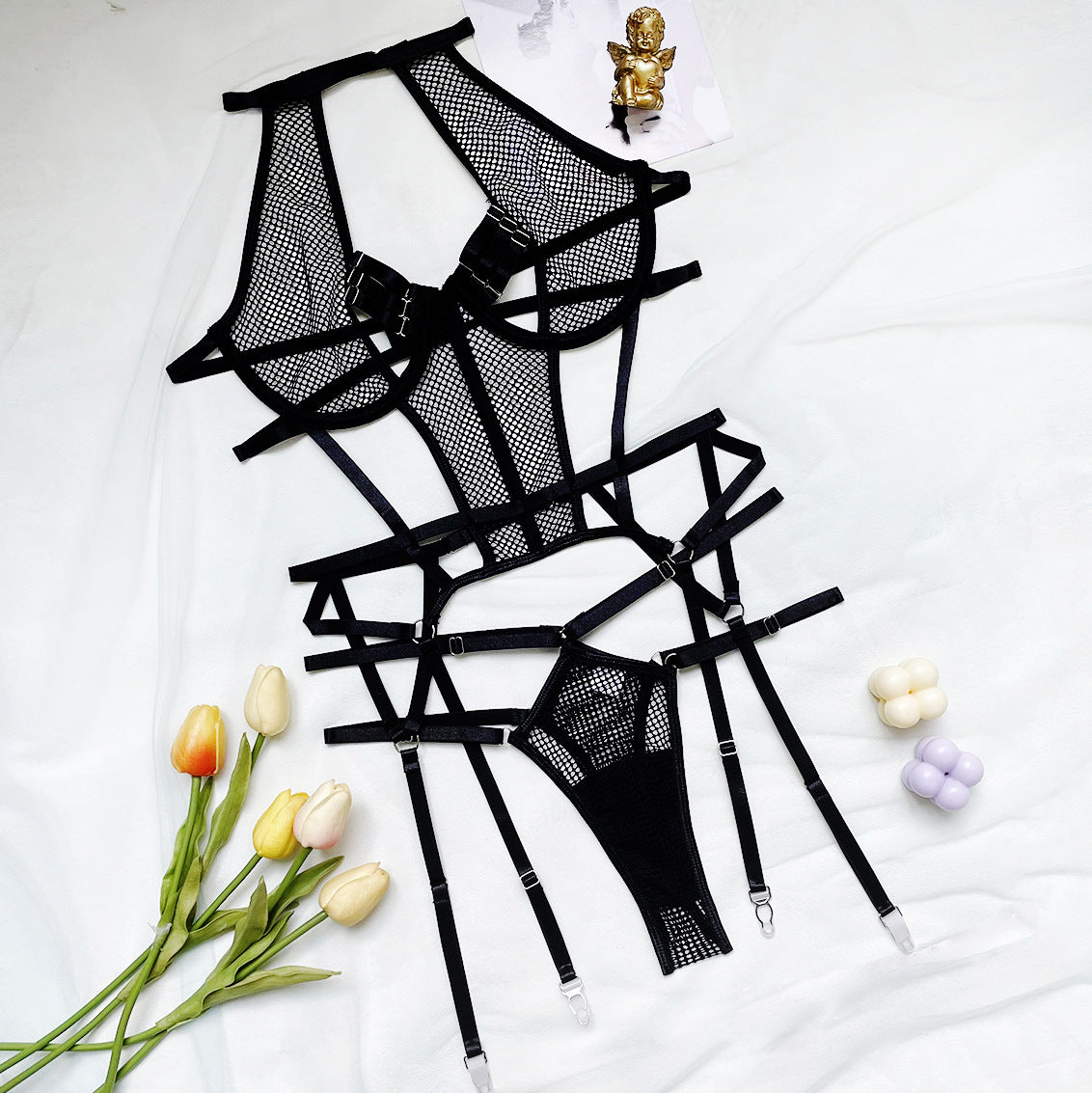 Kana™Sheer Mesh 3-Piece Set-KN001