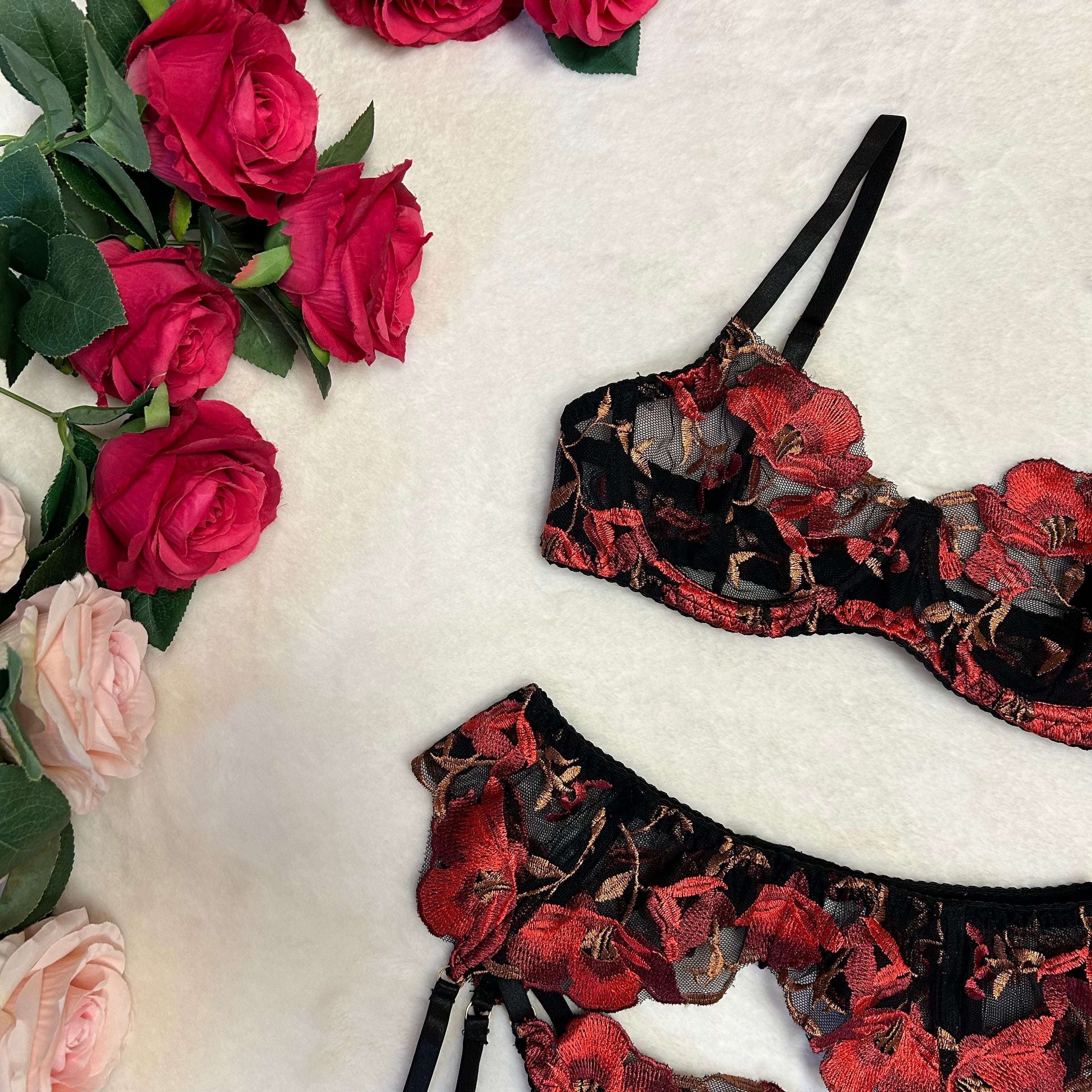 CITY OF LOVE LINGERIE SET-KN394