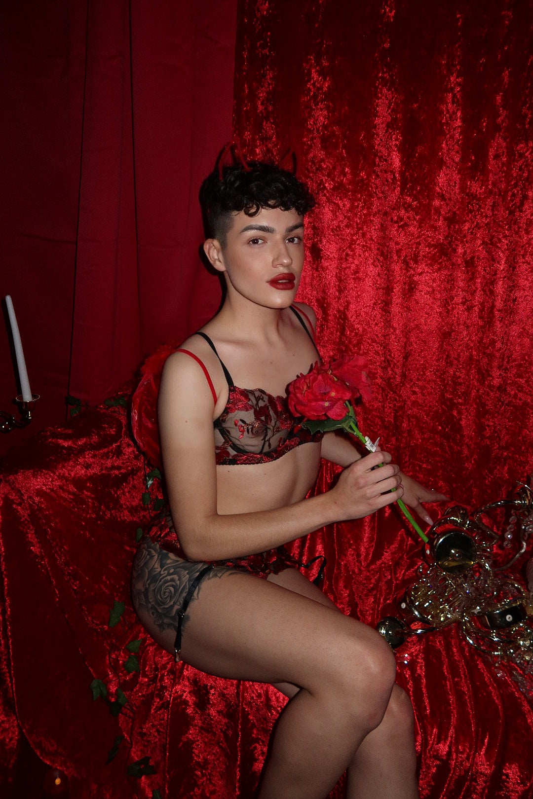 CITY OF LOVE LINGERIE SET-KN394