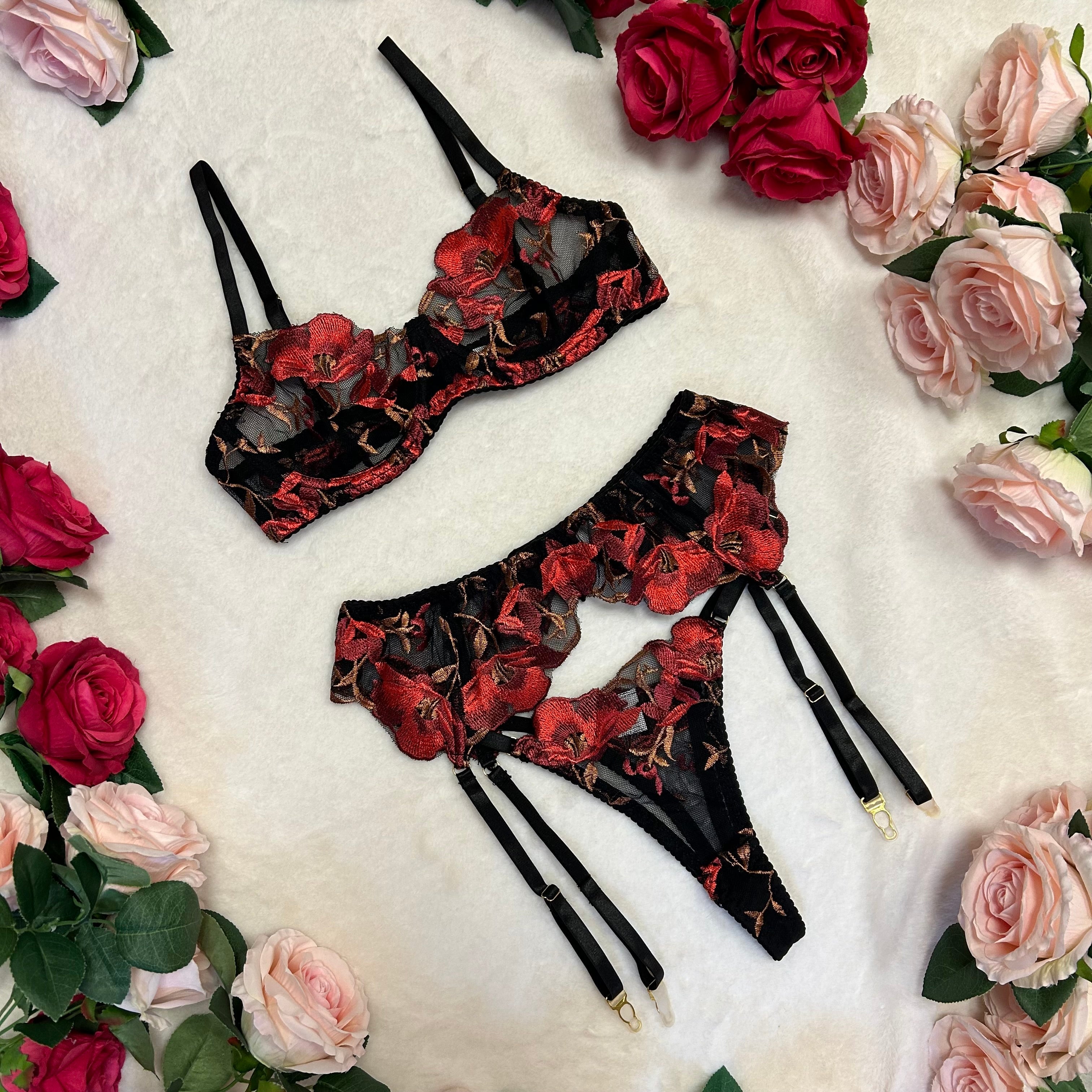 CITY OF LOVE LINGERIE SET-KN394