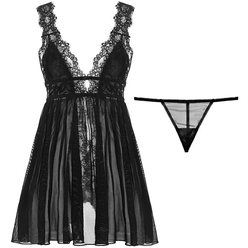 Kana™ Mesh Lace Nightdress-KN292