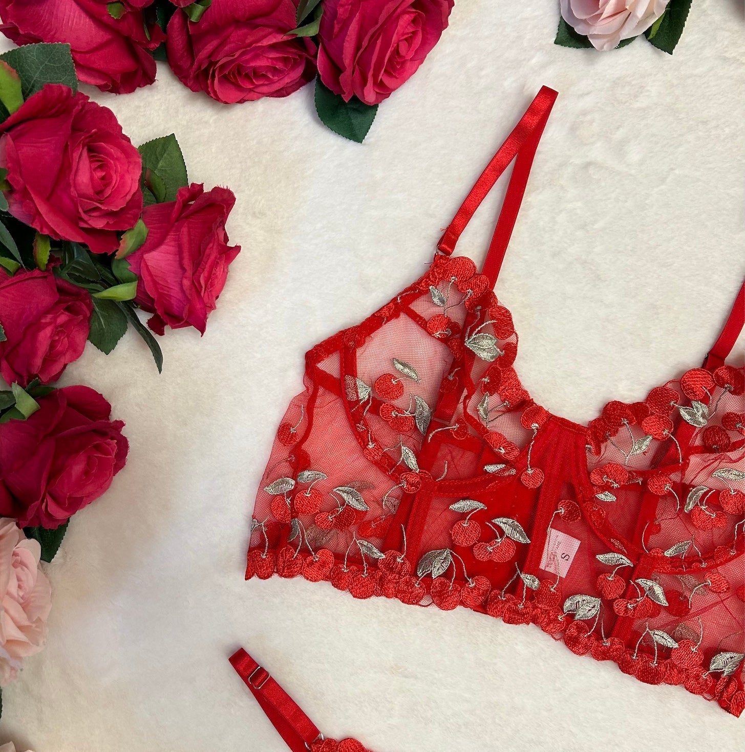 LIMITED EDITION CORSET RED 2 PIECE Lingerie Set-KN317