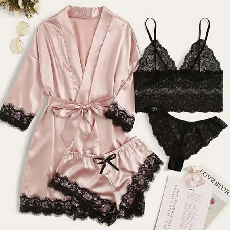 Kana™ Serene Silk Satin Sleepwear Set-KN278
