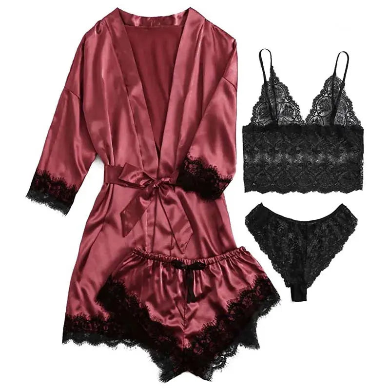 Kana™ Serene Silk Satin Sleepwear Set-KN278