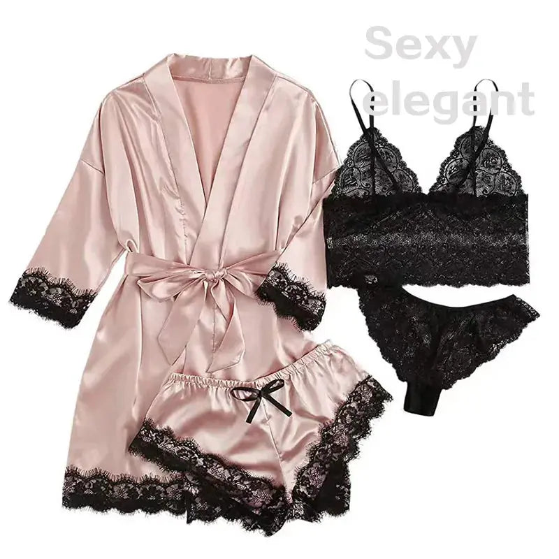 Kana™ Serene Silk Satin Sleepwear Set-KN278