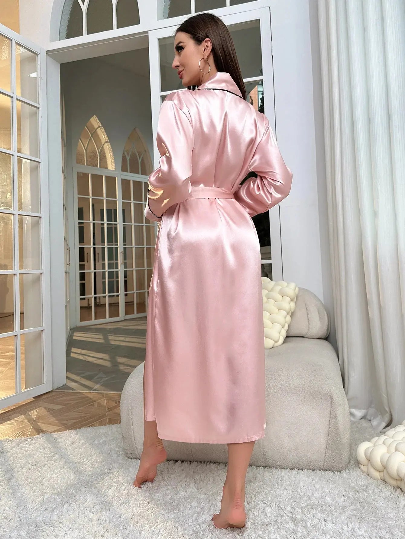 Kana™Elegant Satin Night Robe-KN290