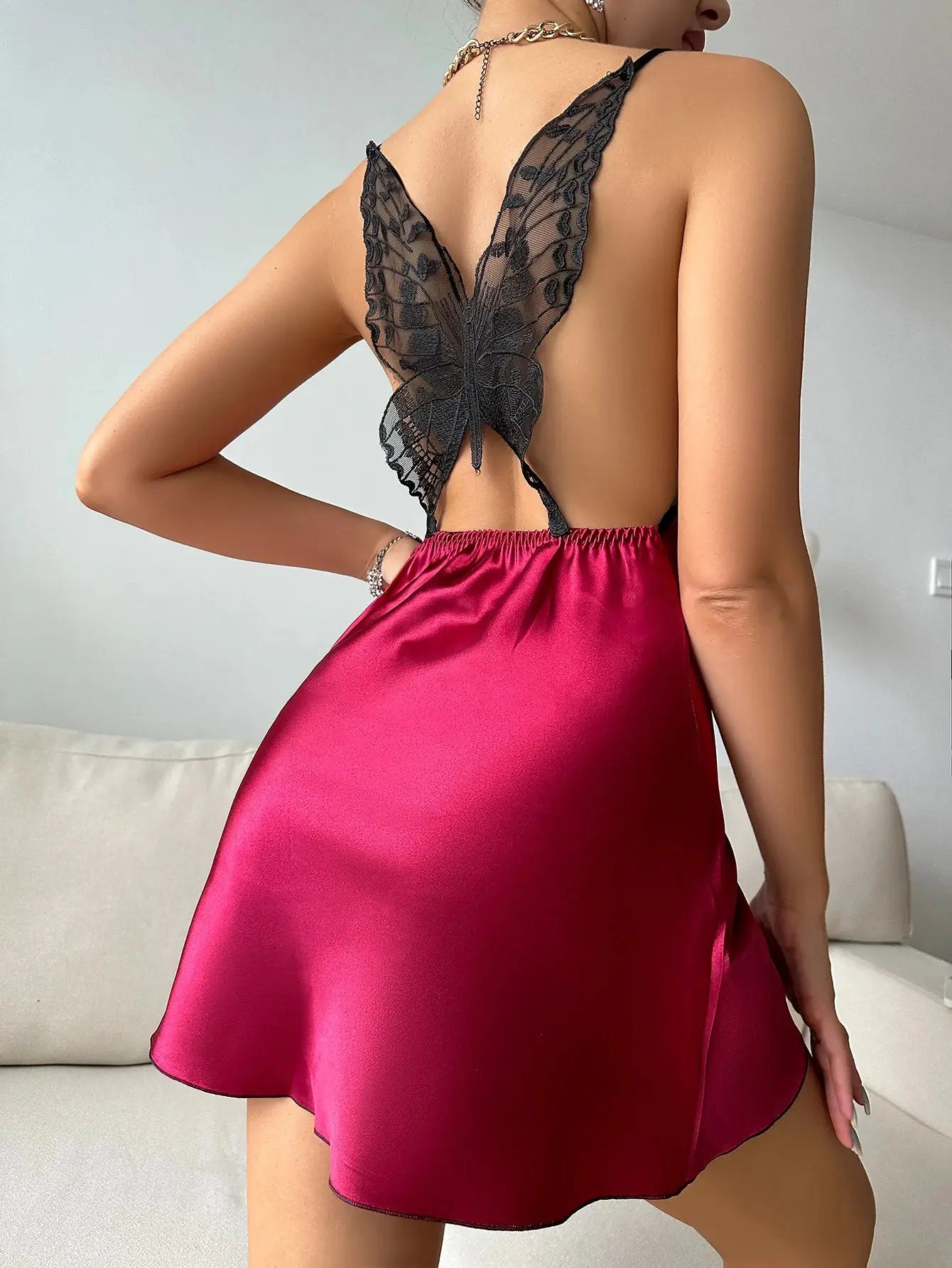 Kana™Fluttering Floral Slip Nightdress-KN281