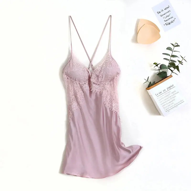 Kana™ Sheer Lace Nightdress-KN276