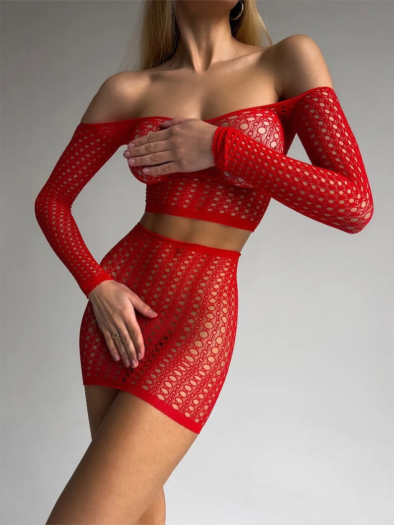 Kana™Bordelle two-Piece Bodystocking-KN083