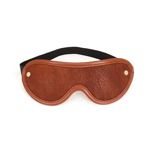 Kana™Brown Leather Eye mask-KN191